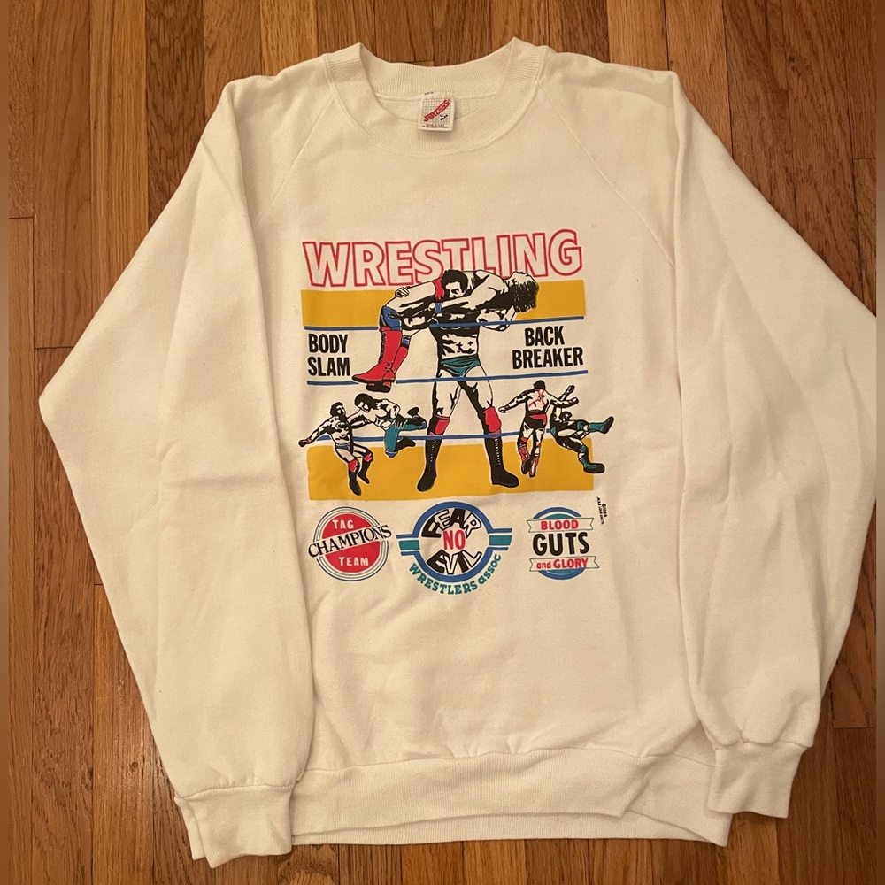 VINTAGE WRESTLING SWEATER